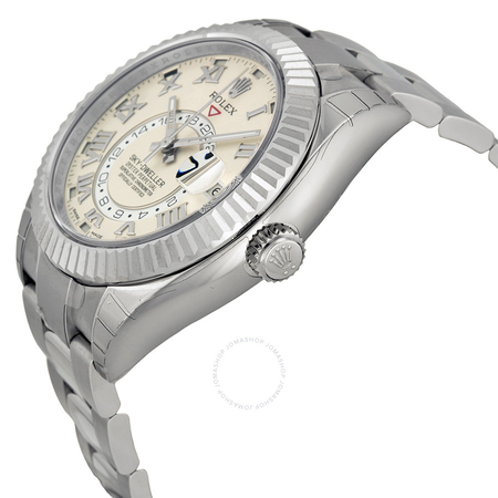 Rolex Sky Dweller Ivory Dial 18K White Gold Oyster Bracelet Automatic Men's Watch 326939 IVRO