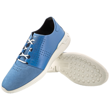Tod's Men's NO_Code Blue Leather Sneakers XXM91B0Y1808A0883D