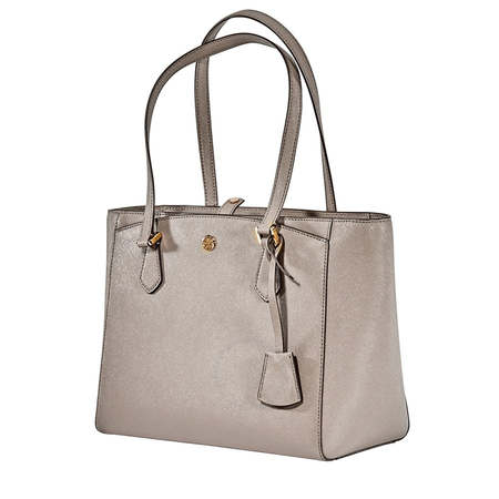 Tory Burch Robinson Small Triple-compartment Tote- Gray Heron 54146-082