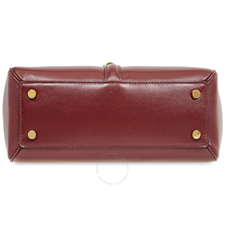 Celine Ladies Burgundy Small 16 Shoulder Bag in Satinated Calfskin 188003BEY.28LB