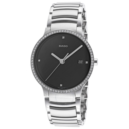 Rado Centrix Black Dial Men's Stainless Steel Watch R30630713
