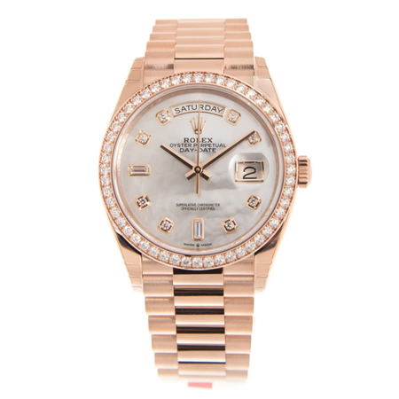 Rolex Day-Date Automatic Chronometer Diamond Ladies Watch 128345rbr-0028 128345PAVEP
