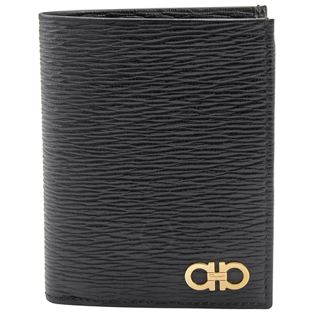 Ferragamo Salvatore Ferragamo Men's Gancini Trifold Wallet in Black 66A067 685996