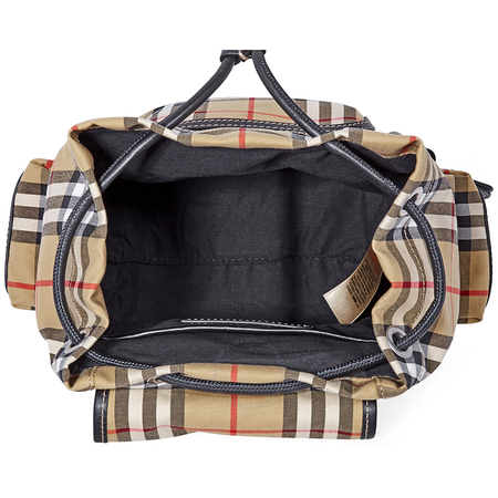 Burberry Small Vintage Check and Leather Rucksack- Antique Yellow 4078471