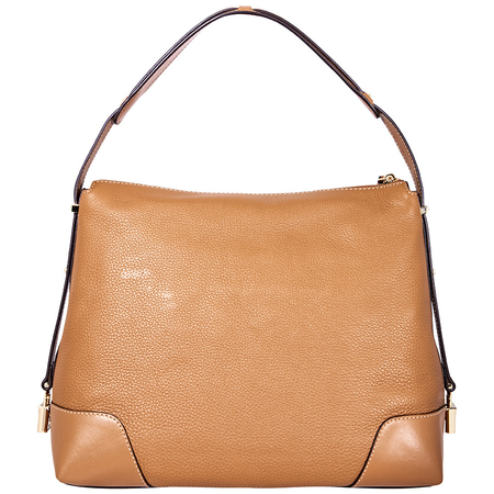 Michael Kors Crosby Large Pebbled Leather Shoulder Bag - Acorn 30H8GCBL3L-203