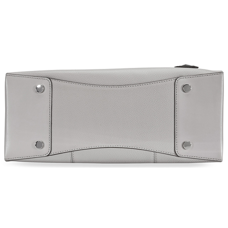 Michael Kors Gramercy Large Pebbled Leather Satchel - Pearl Grey 30S8SG7S3L-081