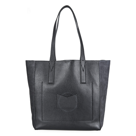 Michael Kors Junie Pebbled Leather Tote- Black 30F8SX5T7L-061