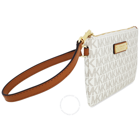 Michael Kors Medium Jet Set Wristlet- Vanilla 32S7GJSW2B-150