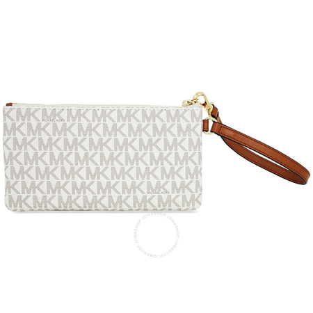 Michael Kors Medium Jet Set Wristlet- Vanilla 32S7GJSW2B-150