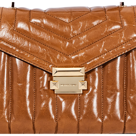 Michael Kors Whitney Medium Quilted Leather Satchel - Acorn 30F8GXIS6T-203