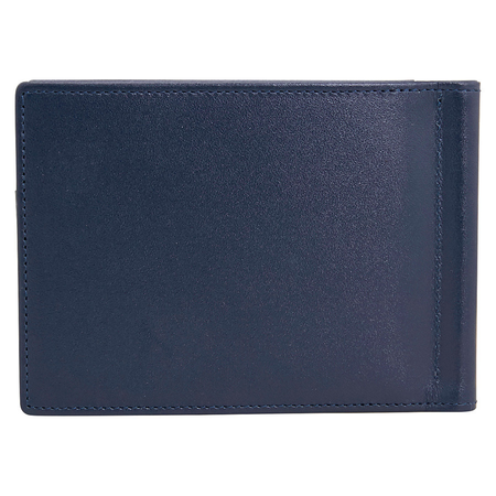 Montblanc Montblanc Meisterstuck 6 CC Leather Wallet with Money Clip - Navy 114548