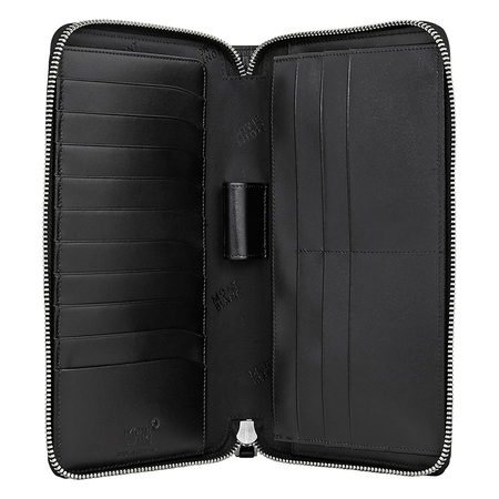Montblanc Montblanc Meisterstuck Leather Travel Wallet - Black 114534
