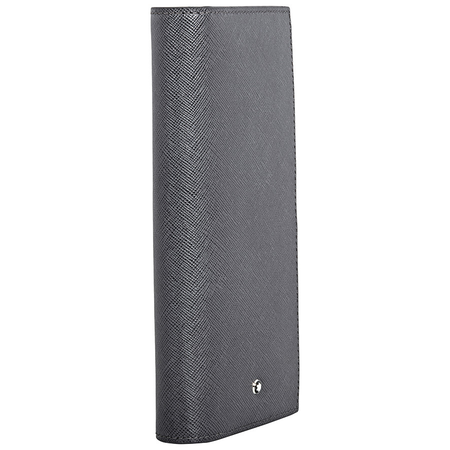 Montblanc Sartorial Saffiano Leather 6cc Wallet - Grey 116336