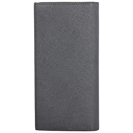 Montblanc Sartorial Saffiano Leather 6cc Wallet - Grey 116336