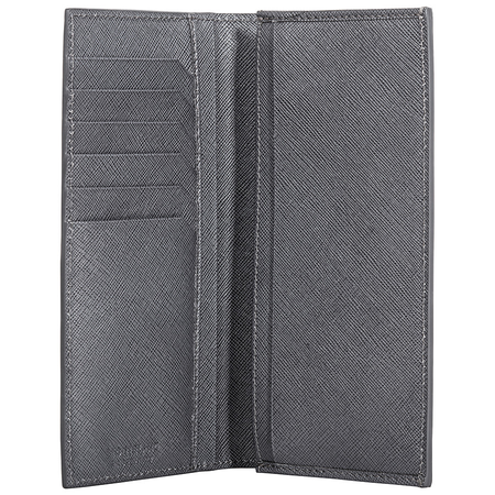 Montblanc Sartorial Saffiano Leather 6cc Wallet - Grey 116336