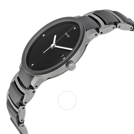 Rado Centrix Quartz Black Dial Black Ceramic Unisex  Watch R30934712