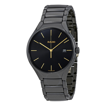 Rado True Black Dial Ceramic Men's Watch R27238152
