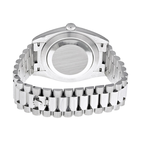 Rolex Day Date 40 Ice Blue Diagonal Motif Dial Platinum President Automatic Men's Watch IBLSP 228206IBLSP