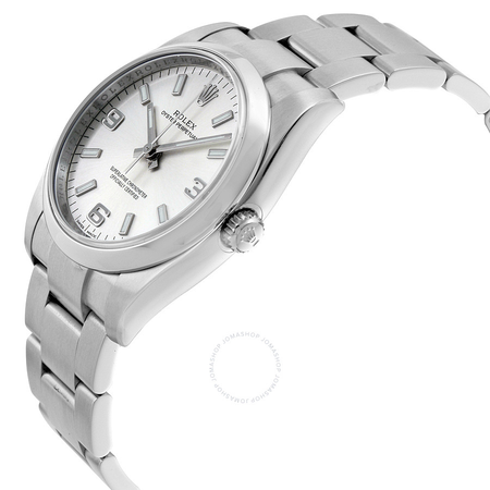 Rolex Oyster Perpetual 34 Silver Dial Stainless Steel Bracelet Automatic Men's Watch 114200SASO