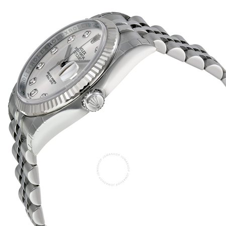 Rolex Oyster Perpetual 36 mm Silver With 10 Diamonds Dial Stainless Steel Jubilee Bracelet Automatic Men's Watch 116234SDJ 116234-SDJ