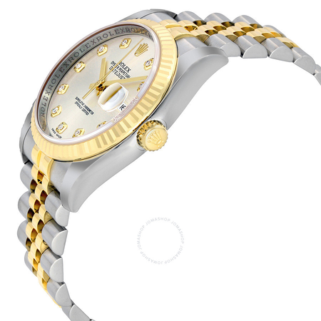 Rolex Oyster Perpetual Datejust 36 Automatic Silver Dial Stainless Steel and 18kt Yellow Gold Jubilee Bracelet Men's Watch 116233SDJ 116233-SDJ