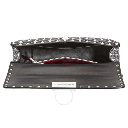 Valentino Garavani Free Rockstud Spike Medium Shoulder Bag- Black PW2B0122RVH-0NO