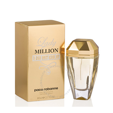 Paco Rabanne Lady Million Eau My Gold by Paco Rabanne EDT Spray 2.7 oz (80 ml) (w) LMGTS27B