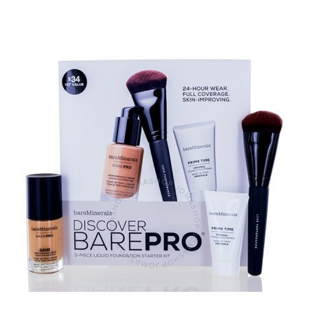 bareMinerals Bareminerals / Discover Barepro (teak 22) 3 Pc Liquid Foundation Starter Kit BARE23