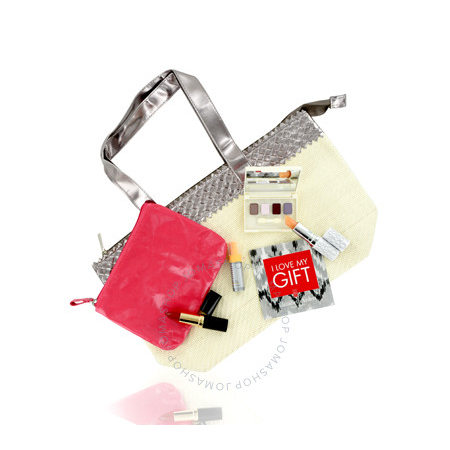 Elizabeth Arden Cool Palette Mini Makeup Set In Beige / Gold Satchel EA16