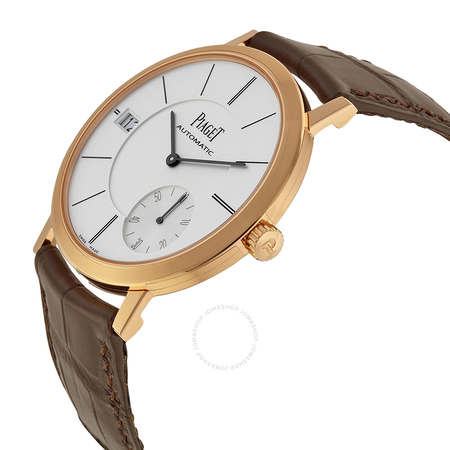 Piaget Altiplano Automatic Silver Dial Brown Leather Men's Watch G0A38131