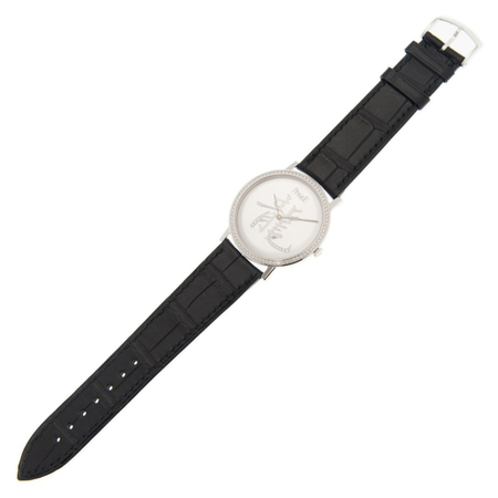 Piaget Altiplano Hand Wind Diamond Silver Dial Unisex Watch GOA36042