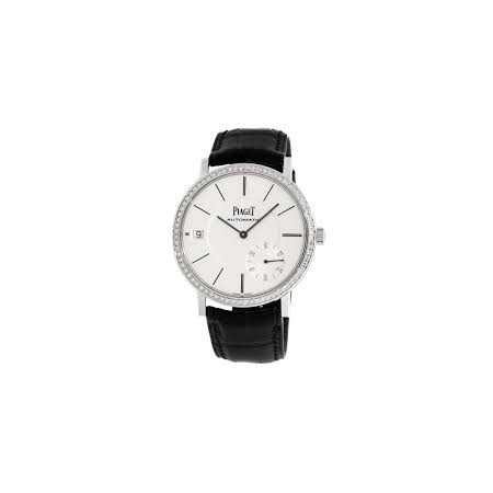 Piaget Altiplano Silvered Dial 18K White Gold Diamond Automatic Men's Wach GOA39138 G0A39138