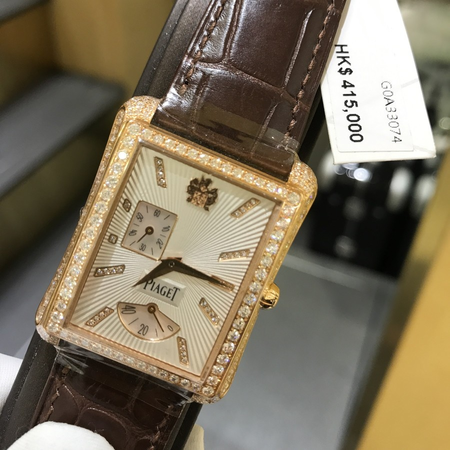 Piaget Emperador Silver Dial 18K Rose Gold Diamond Automatic Men's Watch G0A33074