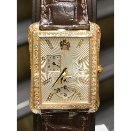 Piaget Emperador Silver Dial 18K Rose Gold Diamond Automatic Men's Watch G0A33074