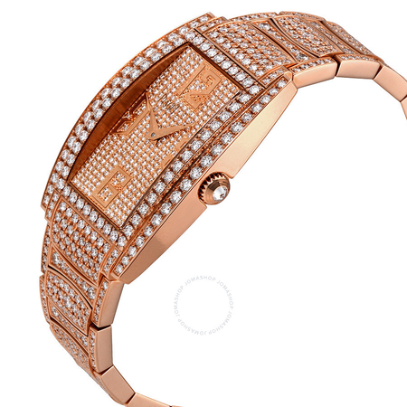 Piaget Limelight Diamond Dial 18Kt Rose Gold Ladies Watch G0A36194