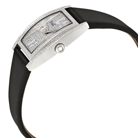 Piaget Limelight Diamond-set Dial Black Satin Ladies Watch G0A37091