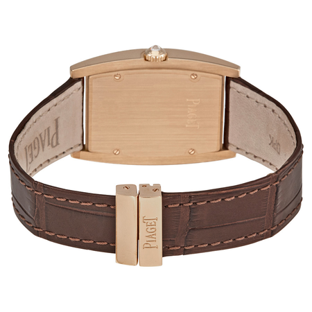 Piaget Limelight Silver Dial Brown Leather Ladies Watch G0A35090