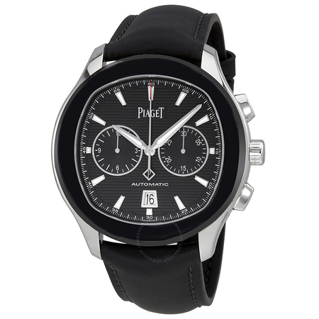 Piaget Polo S Black Horizontal Dial Automatic Men's Chronograph Watch G0A42002