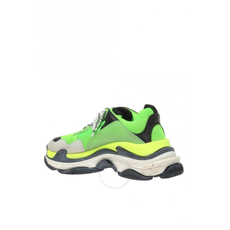 Balenciaga Men's Green Triple S 'Very Fluo' Sneakers 541623 W09O9 3874