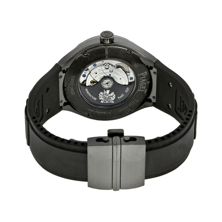 Piaget Polo FortyFive Automatic Black Dial Rubber Men's Watch G0A37003