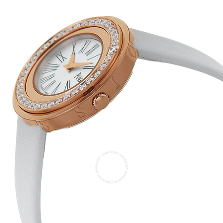 Piaget Possession Silver Dial 18kt Rose Gold Diamond Satin Ladies Watch GOA36188 G0A36188