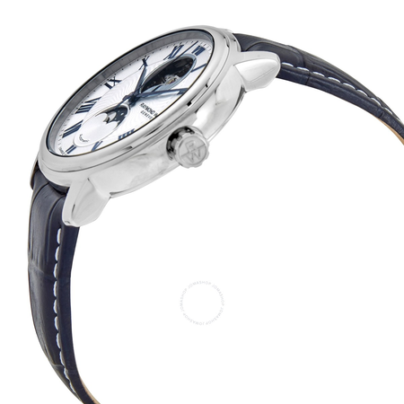 Raymond Weil Maestro Moon Phase Automatic Silver Dial Men's Watch 2240-STC-00655