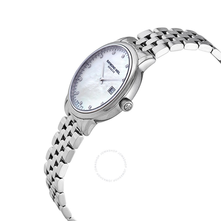 Raymond Weil Toccata Quartz Diamond White Mother of Pearl Dial Ladies Watch 5985-ST-97081