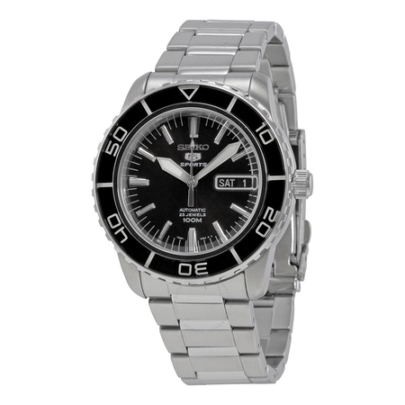 Seiko Fifty Five Fathoms Automatic Black Dial Men's Watch SNZH55