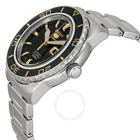 Seiko 5 Sports Automatic Black Dial Stainless Steel Men's Watch SNZH57J1