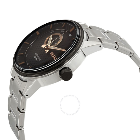 Seiko Automatic Black Dial Stainless Steel Men's Watch SSA389