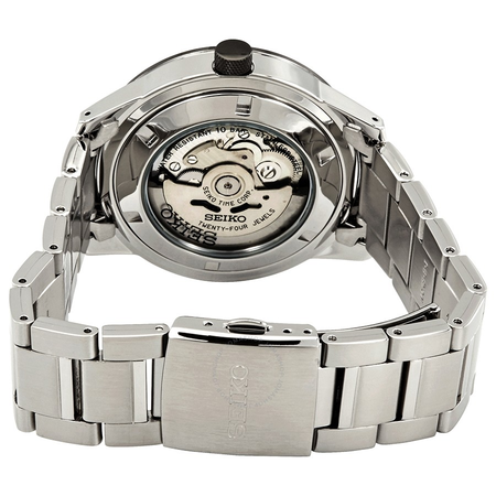 Seiko Automatic Black Dial Stainless Steel Men's Watch SSA389