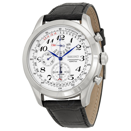 Seiko Neo Classic Alarm Perpetual Chronograph Men's Watch SPC131