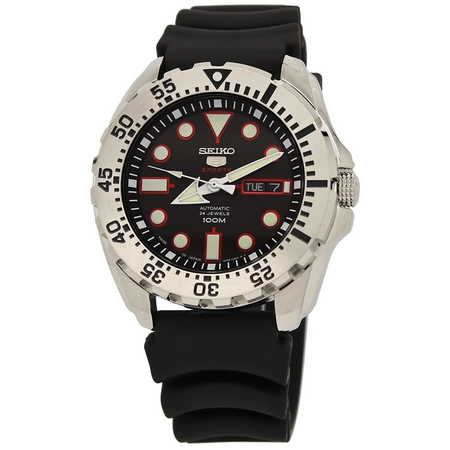 Seiko 5 Sports Black Dial Men's Watch SRP601J1