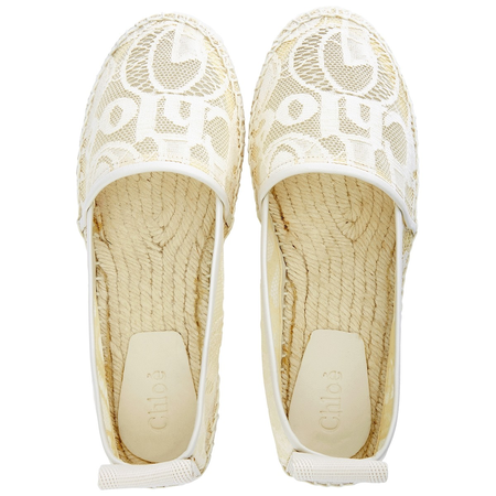 Chloe Ladies Beige Espadrilles CHC19U183D26J1